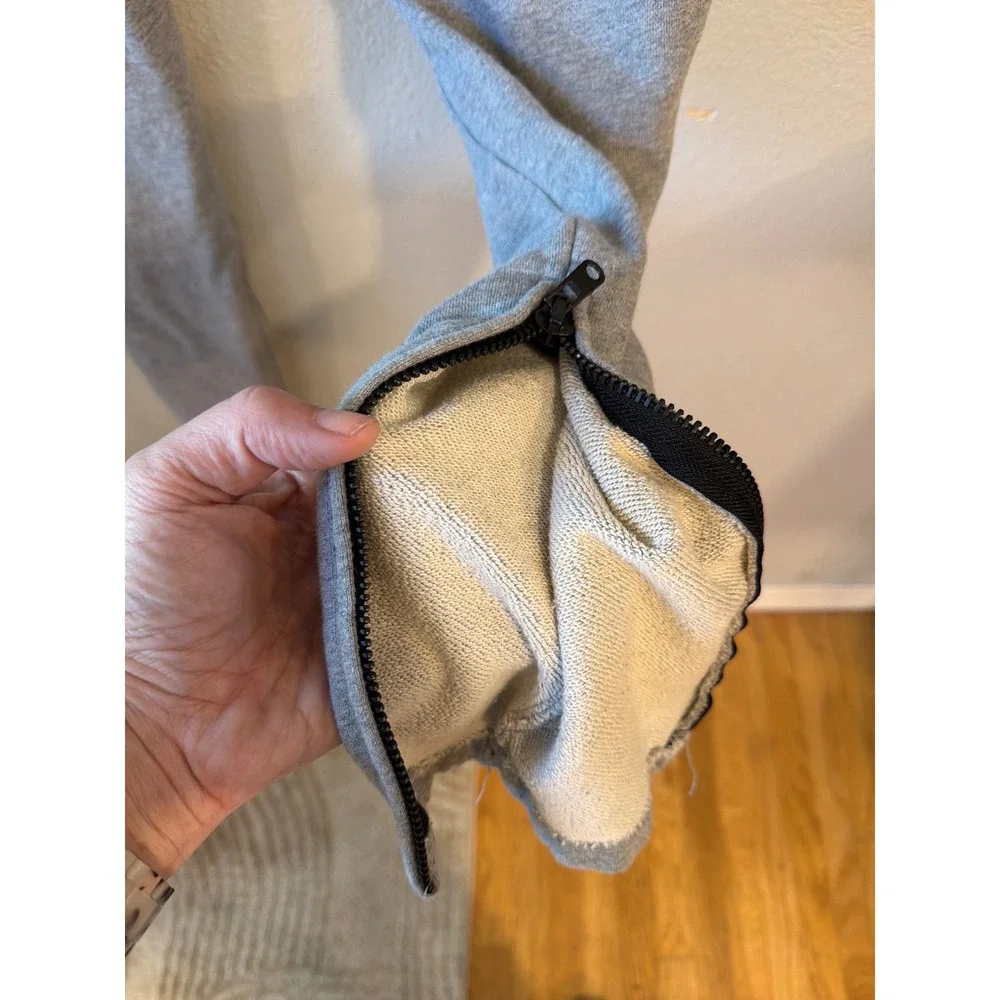 Fear of God Essentials Sweatpants Mens‎ Med Grey Ankle Zip Joggers FOG